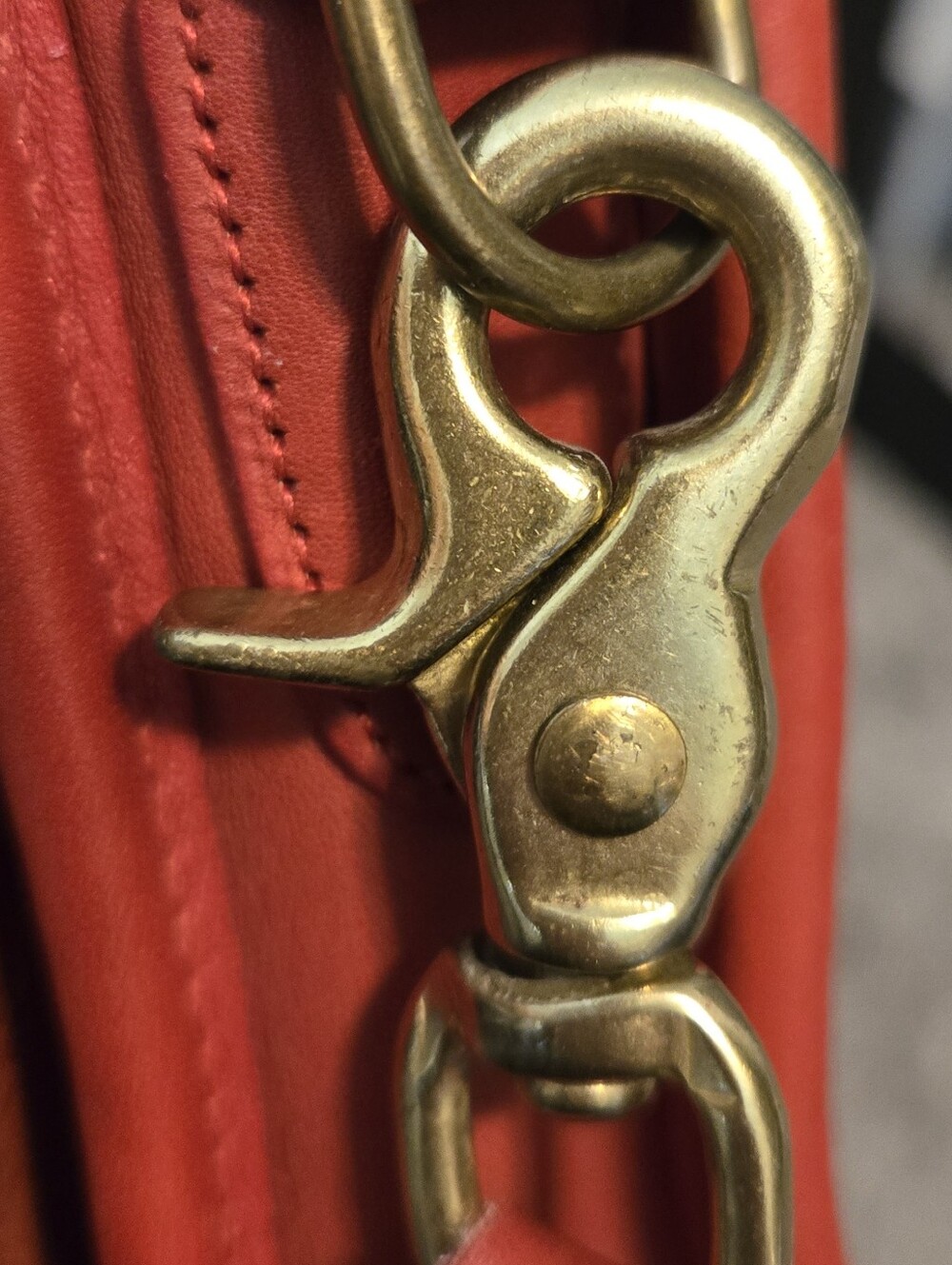 Vintage Coach Leather Penny Pocket Bag Cross Body Pre-1994 Turnlock Closure - Picture 6 of 12